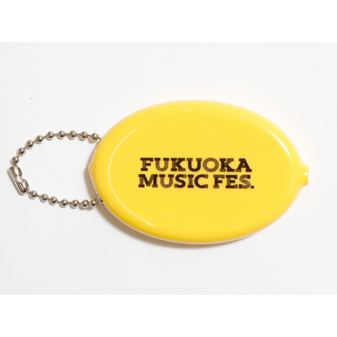 FUKUOKA MUSIC FES.24 　オフィシャルロゴ ラバーコインケース